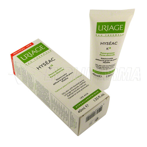 Uriage hyseac k18. tubo de 40 mL.