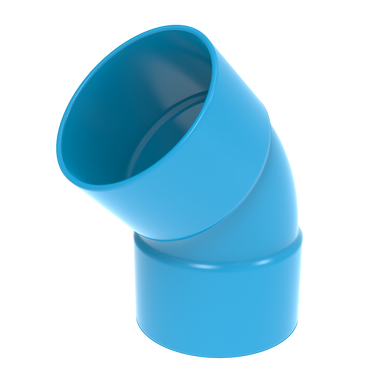 PVC Vent. Bocht 45° BL 80 M/M