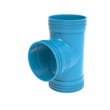 PVC Vent. T-stuk 90° BL 125 3M