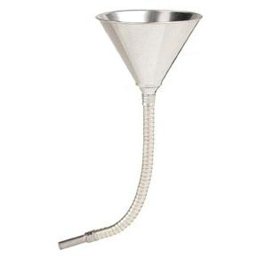 Plews 75-007- 1 Quart Metal Flexible Funnel