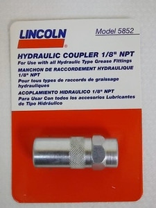 Lincoln Model 5852 Hydraulic Coupler  1/8" NPT 
