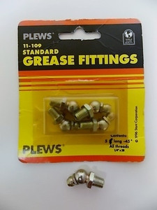 Plews 11-109 Standard Grease Fittings (5-pack)