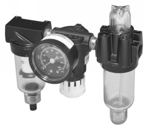 Balcrank 1/4" Mini Combo Filter-Regulator-Lubricator - 3260-053