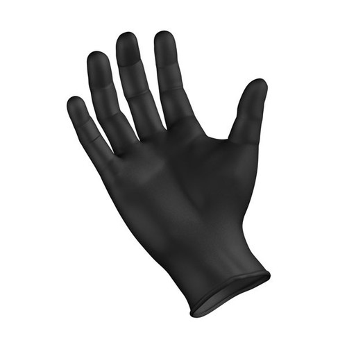 SemperForce Black Nitrile Gloves, X-Large 