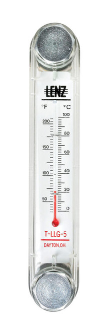 SIGHT GAUGE 5" THERMOMETER NO GUARD T-LLG-5-NG
