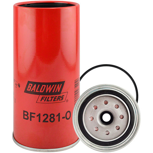 BALDWIN-SPIN-ON FUEL FILTER W/OPEN PORT FOR BOWL BF1281-O