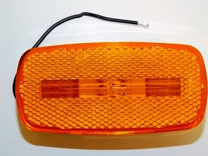 Truck-Lite 1222A, Yellow, Reflex Two Blub Lamp