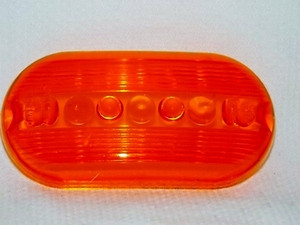 Truck-Lite 9093A, Amber Replacement Lens, Oblong