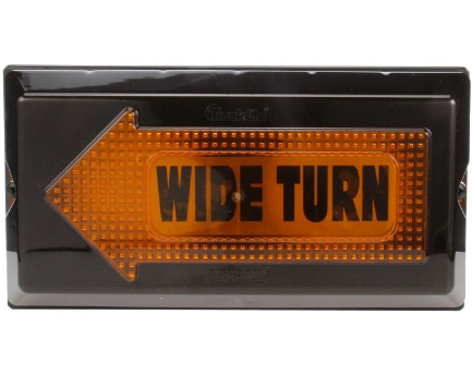 "Wide Turn" Signal  Bracket Mount  Series 40  7" x 13" Left Hand   Incandescent