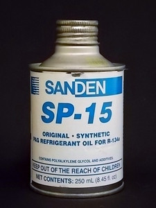 Sanden SP-15 PAG Refrigerant Oil for R-134a 8.45oz.