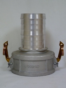 Camlock CR-4030AL 4" Female Camlock to 3" Hose Barb