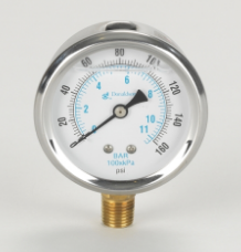 DONALDSON PRESSURE GAUGE  160Psi  2-1/2"  1/4"Npt