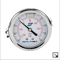 Pressure Gauge 10,000 Psi Back Mount