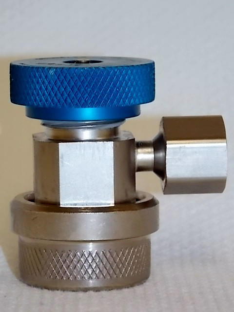 R134A Coupler Low Side Blue