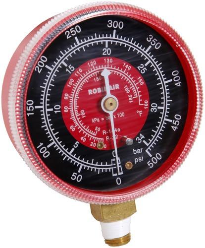 Robinair #11795 Manifold Gauge High Side - Red