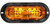 LED Light  Series 60  Front/Park/Turn  2" x 6" Oval-Yellow  445-Diodes  Flange Mount  Includes 94706 Plug