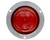 LED Light  Series 10  M/C  2.5" Round-Red  2-Diodes  Flange Mount  includes  93745 plug
