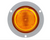 LED Light  Series 10  M/C  2.5" Round-Yellow  2-Diodes  Flange Mount