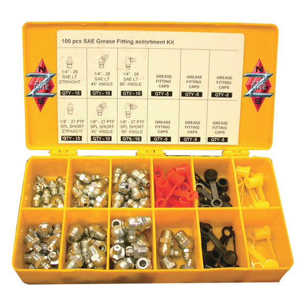 Zee Line 100 pc. Grease Fittings Kit Standard Model 10066