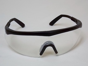 Safety Glasses Clear Lens Black Frames #50064