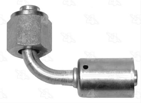 A/C Fitting #10 Female 90° STL