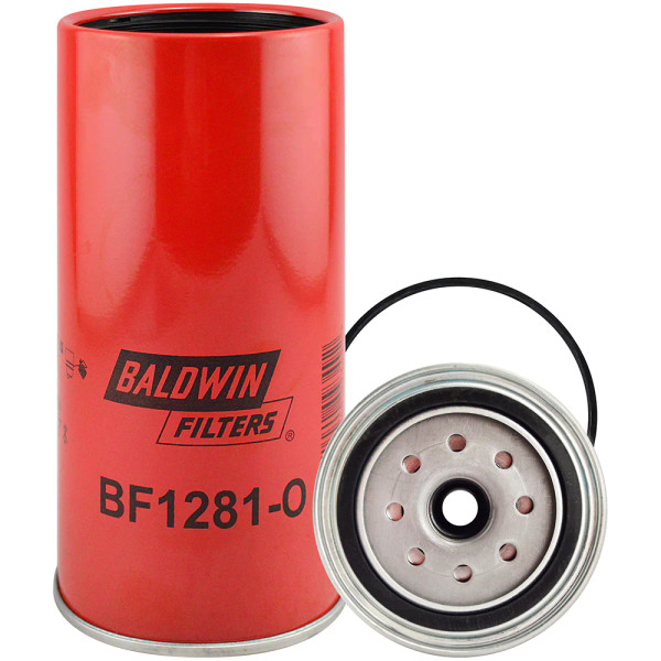 BALDWIN-SPIN-ON FUEL FILTER W/OPEN PORT FOR BOWL BF1281-O