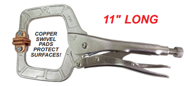 Copper Swivel Pads C-Clamp Locking Pliers