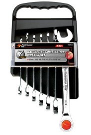 Combination Ratcheting Wrench 7pc Set ( Metric )