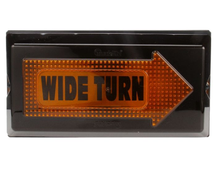 LED "Wide Turn" Signal Bracket Mount  Series 40  7" x 13"  Right Hand