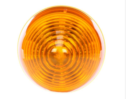 LED Light  Series 10  2.5" Round-Yellow  Beehive  8-Diodes