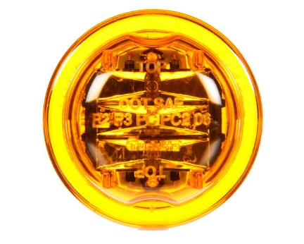 LED Light  Series 10  M/C  2.5" Round-Yellow