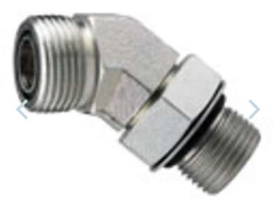 OFS x MB 45° - OFS Straight Thread Elbow OFS-6802-4-4