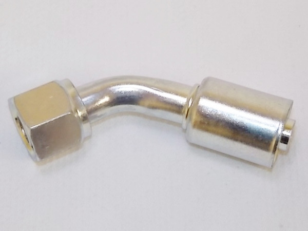 A/C Fitting Female Beadlock O-Ring 45° #10F x #10H 