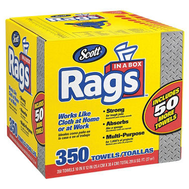 Scott Rags in a Box 350 Count  #972412