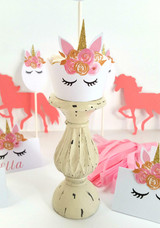 Pink and Gold Unicorn Cupcake Wrappers