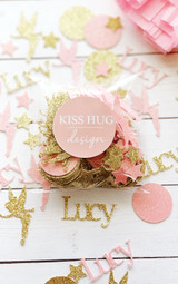 Personalized Pink and Gold Fairy Confetti