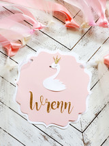 Personalized Swan Princess Banner