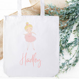 Personalized Ballerina Tote Bag