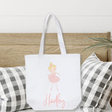 Personalized Ballerina Tote Bag