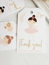 Ballerina Birthday Party Favor Tags | Ballet Party Bags