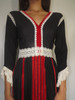 Mexican Black red Maxi Dress