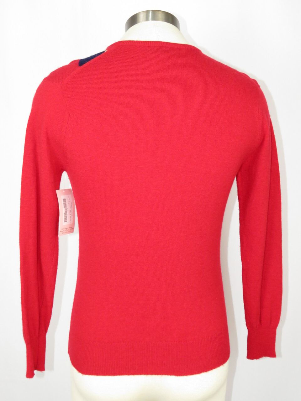 Lyle & Scott Red, White, & Black Argyle Sweater - Orlando Vintage