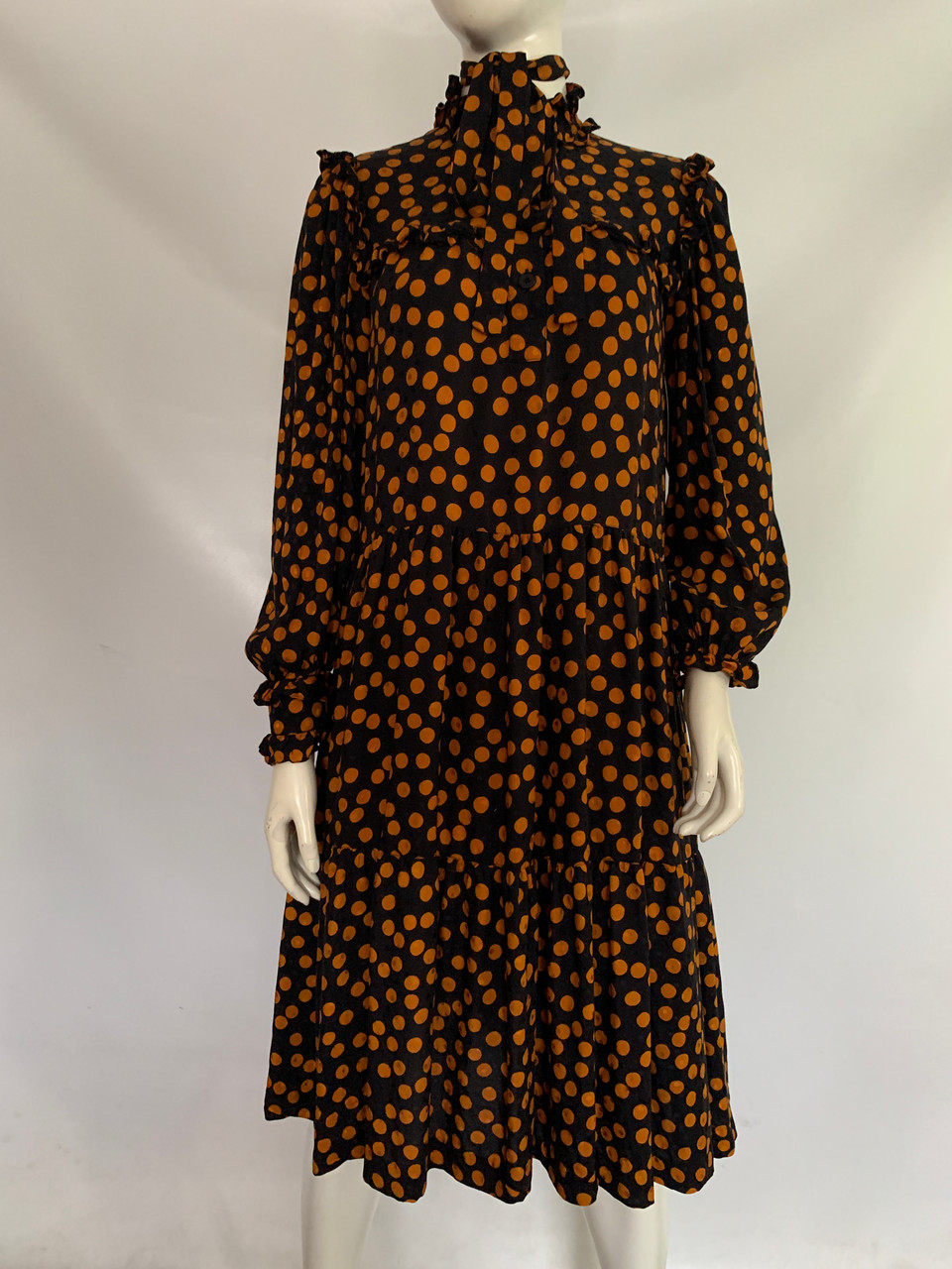 ysl polka dot dress