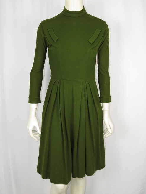 "Minx Modes" Forest Green Long Sleeve Dress