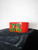 Red Bakelite Bracelet w/ Green Dogs