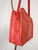 SOLD "Coach" Brick Red Leather Square Bag