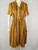 Yellow & Multi Brown Striped Dress