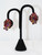 "Schiaparelli" Red & Purple Rhinestone Earrings