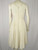 "Claudia Young" White Pleated Dress w/ Silver Beads