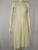 "Claudia Young" White Pleated Dress w/ Silver Beads